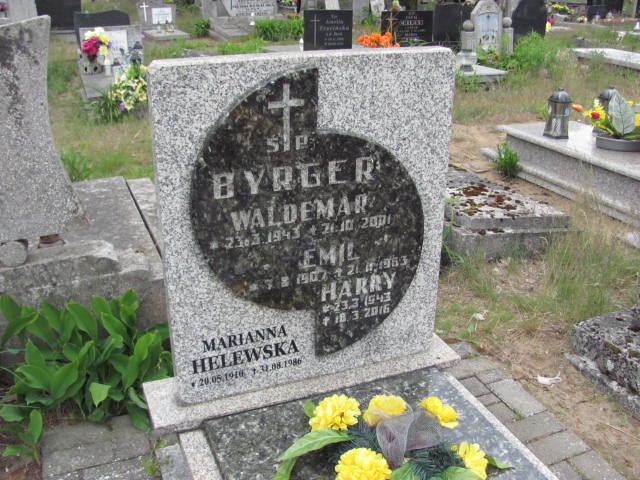 Emil Byrger 1907 Bydgoszcz Ewangelicki - Grobonet - Wyszukiwarka osób pochowanych