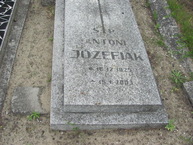 Antoni Józefiak 1925 Bydgoszcz Ewangelicki - Grobonet - Wyszukiwarka osób pochowanych