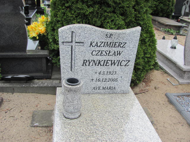 Czesław Rynkiewicz 1923 Bydgoszcz Ewangelicki - Grobonet - Wyszukiwarka osób pochowanych