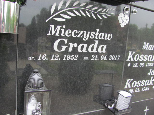 Mieczysław Grada 1952 Bydgoszcz Ewangelicki - Grobonet - Wyszukiwarka osób pochowanych
