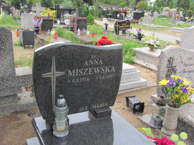 Anna Miszewska 1916 Bydgoszcz Ewangelicki - Grobonet - Wyszukiwarka osób pochowanych