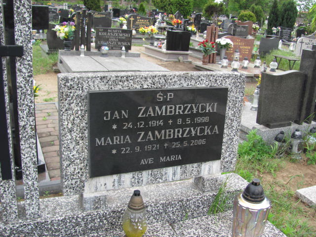 Jan Zambrzycki 1914 Bydgoszcz Ewangelicki - Grobonet - Wyszukiwarka osób pochowanych