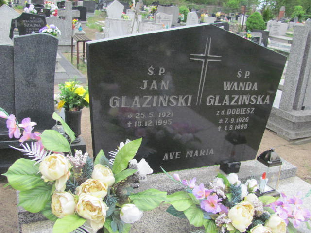 Jan Glaziński 1921 Bydgoszcz Ewangelicki - Grobonet - Wyszukiwarka osób pochowanych