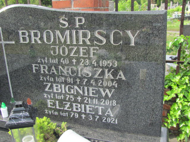 Zbigniew Bromirski 1943 Bydgoszcz Ewangelicki - Grobonet - Wyszukiwarka osób pochowanych